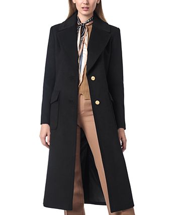 womens black dress coat Women's 100% Real Leather Fur Hooded Long Frock Our fashion clothing clearance features soft and cozy fabric 15 Ultra Stylish Black Coat