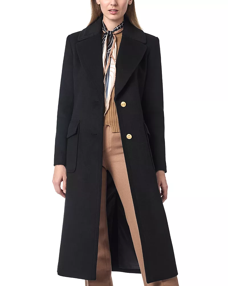 Bernardo Classic tailored Wool Melton Coat