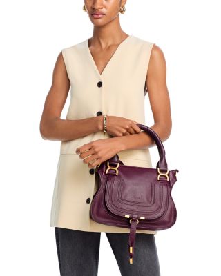 【関税＆送料込み】ChloAC Marcie Small Leather Handbag Chloé Small Marcie Leather Satchel Bag | Saks Fifth Avenue