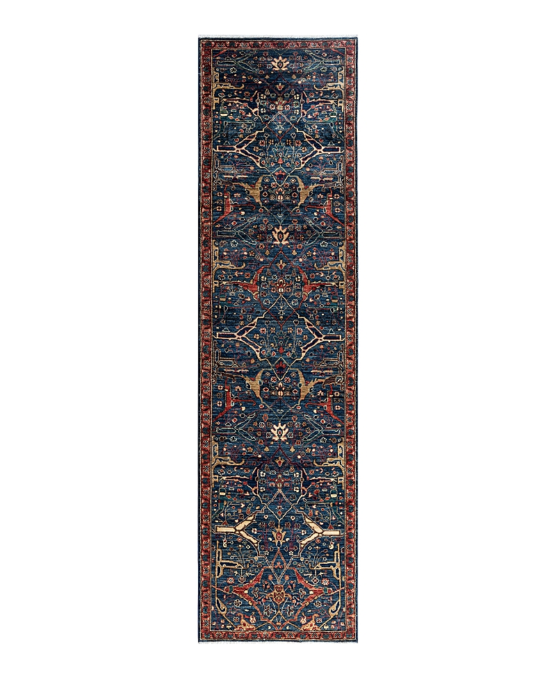 Bloomingdale's Serapi M1993 Runner Area Rug, 2'8 X 10'4 In Blue