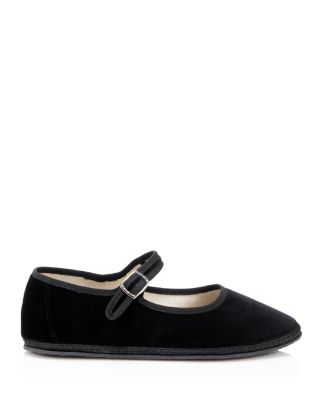 Women's Mary Jane Velvet Ballet Flats