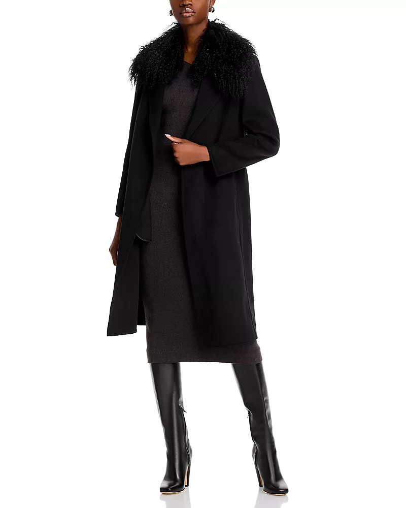 Kobi Halperin Shirley Shearling Collar Coat