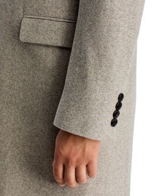 Sutton Wool &amp; Cashmere Herringbone Top Coat