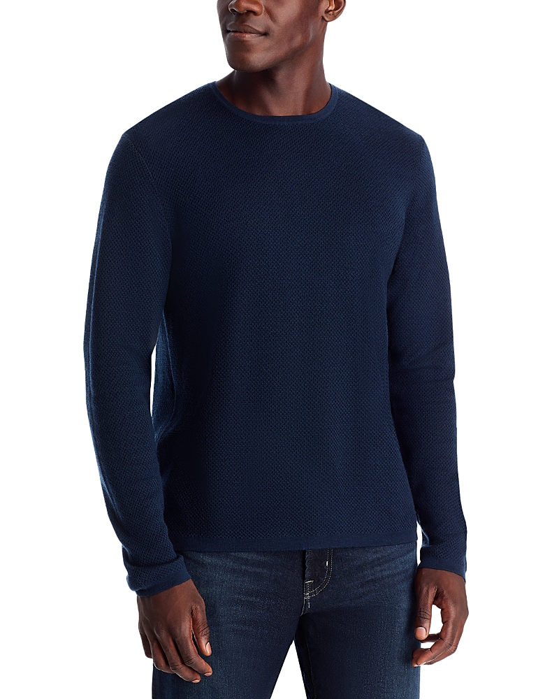 Rag & Bone Bennett Textured Crewneck Sweater In Blue