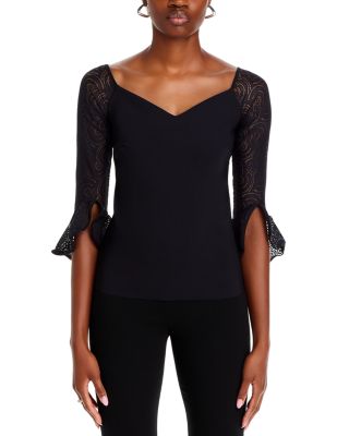 Saffy Lace Sleeve Top