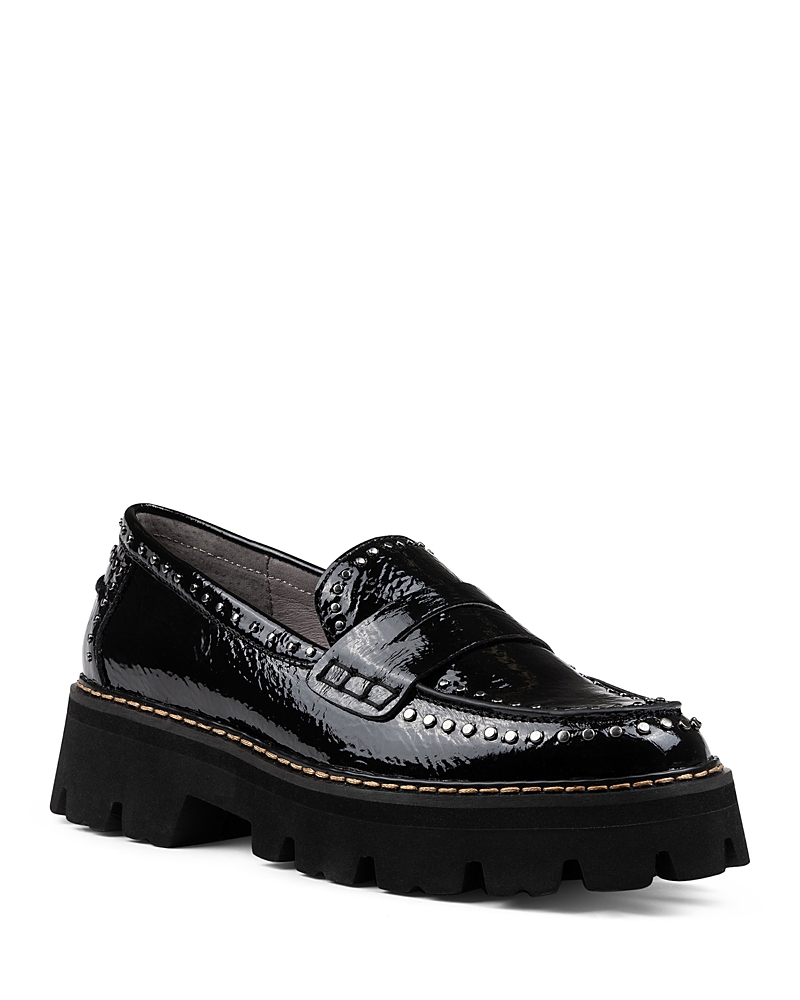 Donald Pliner Massy Platform Penny Loafer In Black