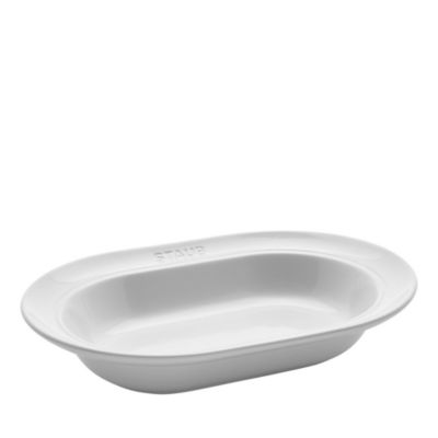 10&amp;quot; Oval Serving Dish, White