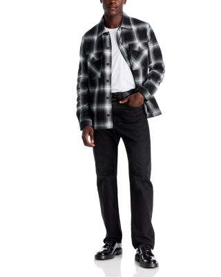 Enalu Cotton Plaid Oversized Fit Shirt Jacket