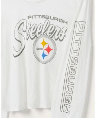 Women's NFL Pittsburgh Steelers Touchdown Long Sleeve Cropped Tee