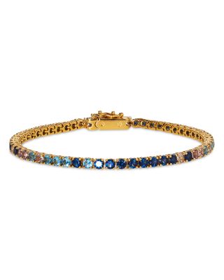 Nadri Blue Cubic Zirconia Ombre Tennis Bracelet