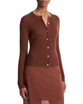 Vince - Cashmere & Silk Ribbed Cardigan