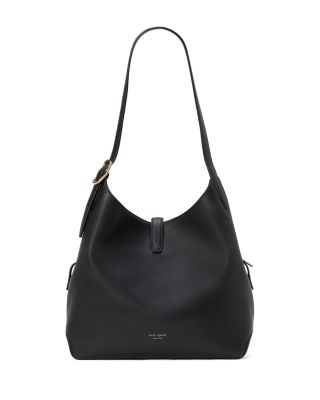 Deco Pebbled Leather Medium Shoulder Bag 