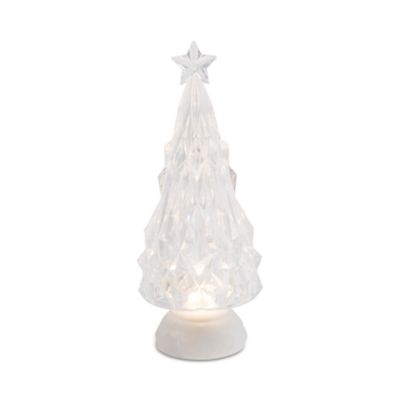 12.25" Lighted Rotating Holiday Tree