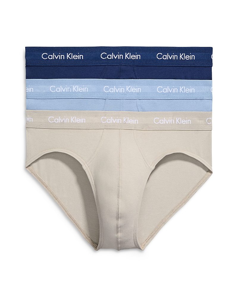 Calvin Klein Cotton Stretch Moisture Wicking Hip Briefs, Pack Of 3 In Pun New Na