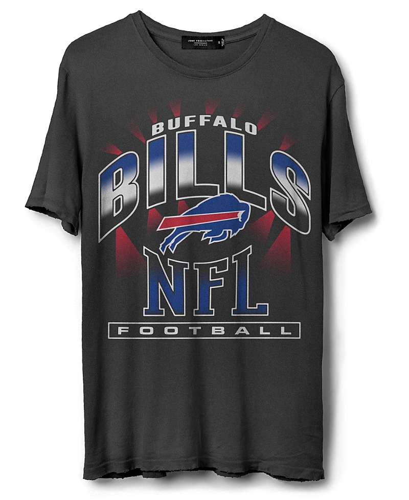 Junk Food Clothing Nfl Buffalo Bills Chrome Flea Market Tee In Midnight