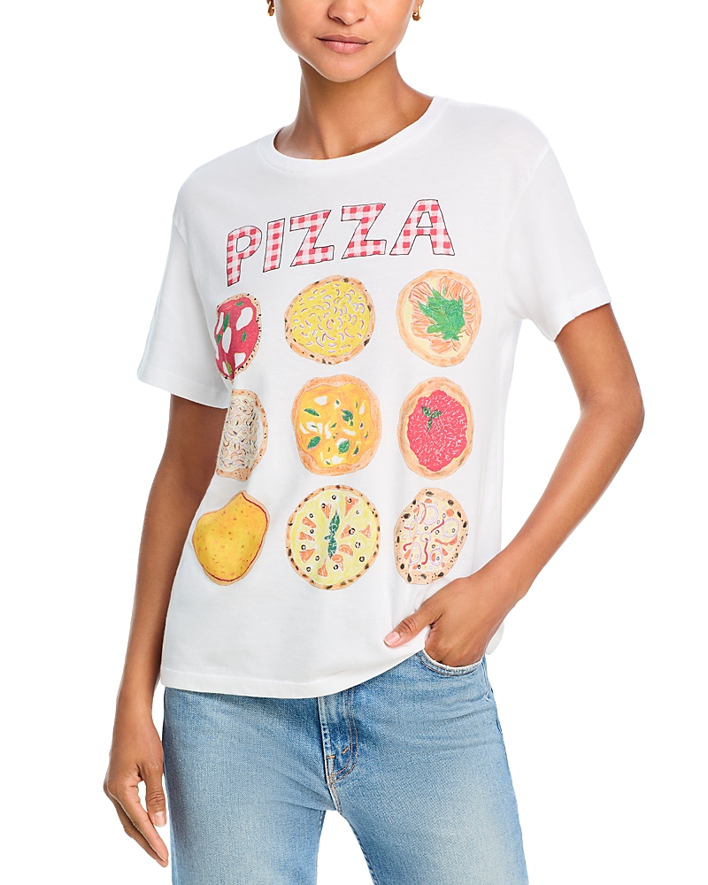 Unfortunate Portrait Women's Pizza Tee - Exclusive In White
