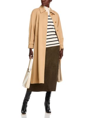 Faux Suede A Line Skirt