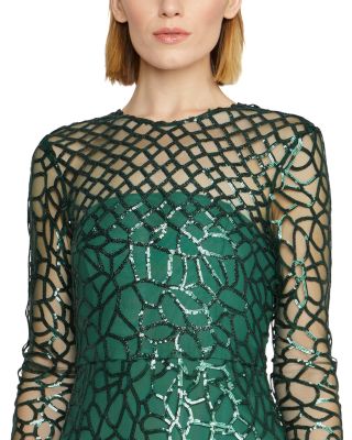 athletic dress long sleeve Performance Sport Dress Kelly Green