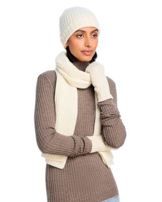 Ribbed Knit Cuff Cashmere Hat - Exclusive
