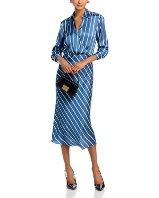 veronica beard otis silk dress Walking into the weekend in our fluid stretch silk Otis dress