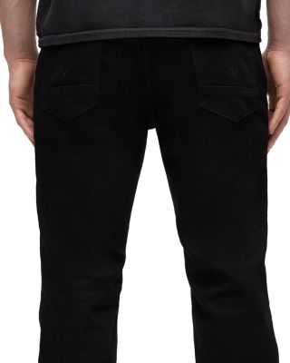 Walker Kick Flare Bootcut Jeans in Raven Black