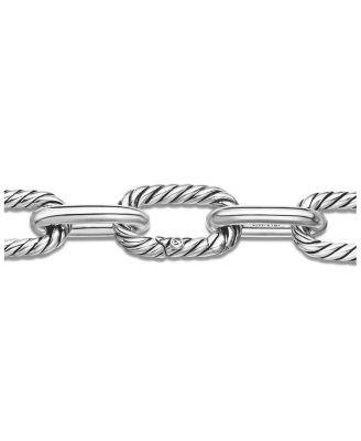 DY Madison&reg; Chain Bracelet in Sterling Silver with 18K Yellow Gold, 11mm