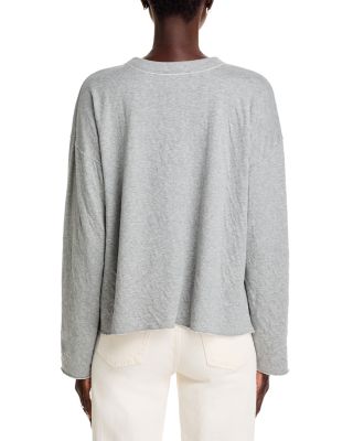 Crewneck Boxy Long Sleeve Top