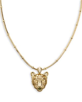 Kendra Scott - Maura Gemstone Jaguar Pendant Necklace, 18"-21"