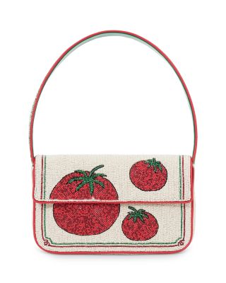 STAUD - Tommy Beaded Tomato Shoulder Bag