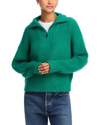 Half Zip Mock Neck Sweater- Exclusive