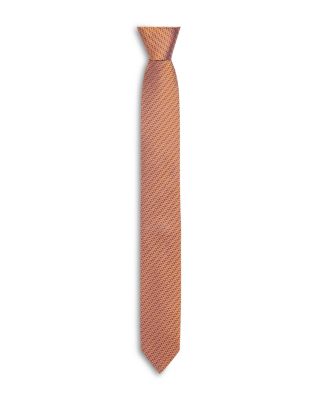 Spiral Striped Silk Skinny Tie
