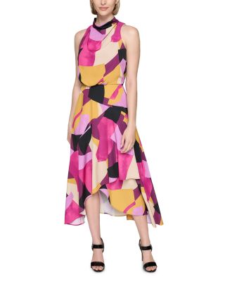 KARL LAGERFELD PARIS - Printed Silky Dress