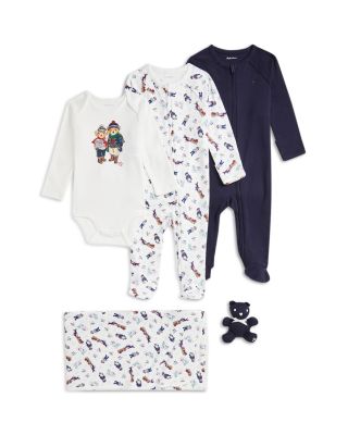 Ralph Lauren - Boys' Polo Bear Cotton 5 Piece Gift Set - Baby