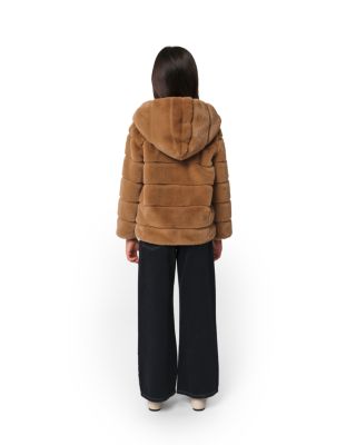 Unisex Goldy Faux Fur Short Coat - Little Kid, Big Kid