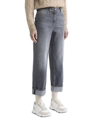 Peserico - Boyfriend Jeans in Gray