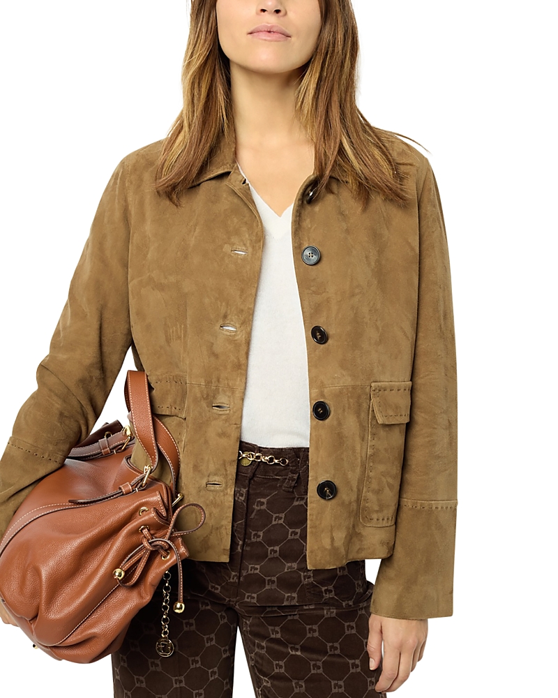 Gerard Darel Badya Suede Jacket