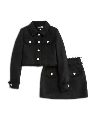 KatieJnyc - Girls' Charlize Boucle Jacket & Charlotte Pocket Skirt - Big Kid