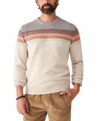 Faherty - Donegal Chest Stripe Crewneck Sweater