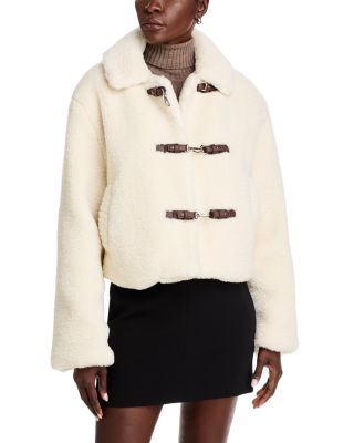 French Collection Faux Fur Coat women shops S