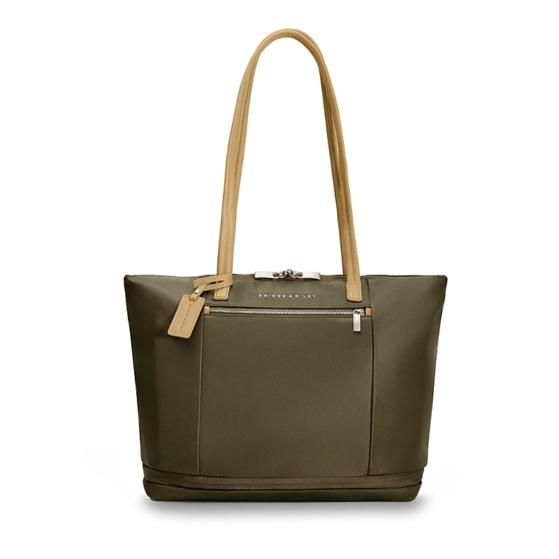 Briggs & Riley Expandable Tote In Olive