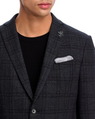 Tonal Plaid Slim Fit Sport Coat