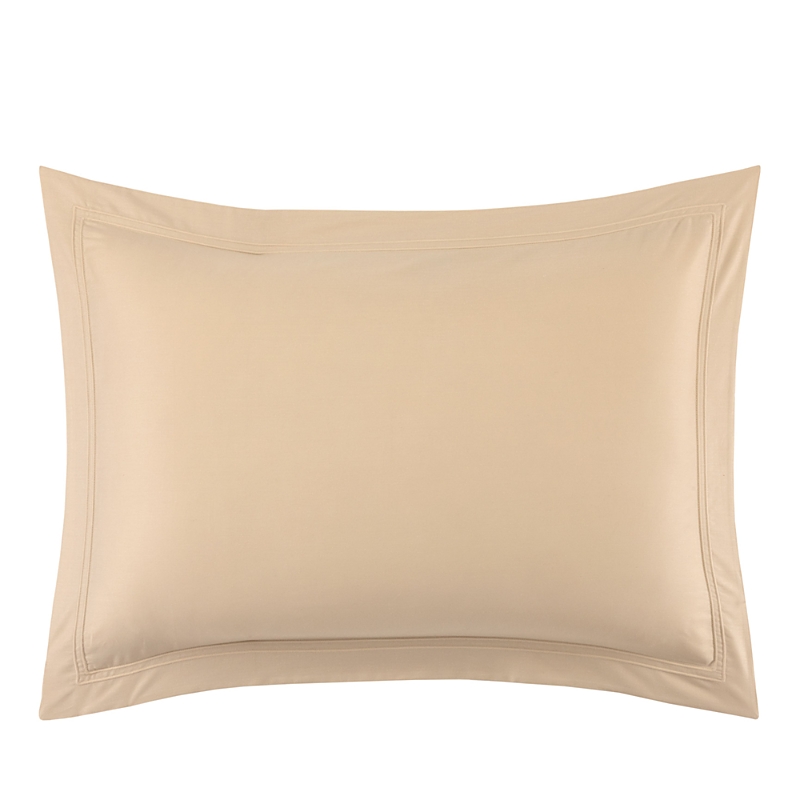 Yves Delorme Triomphe Standard Oxford Organic Cotton-sateen Pillow Case Dune In Dune