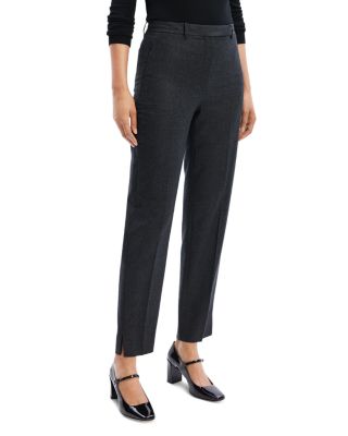 Wool High Waisted Tapered Pants