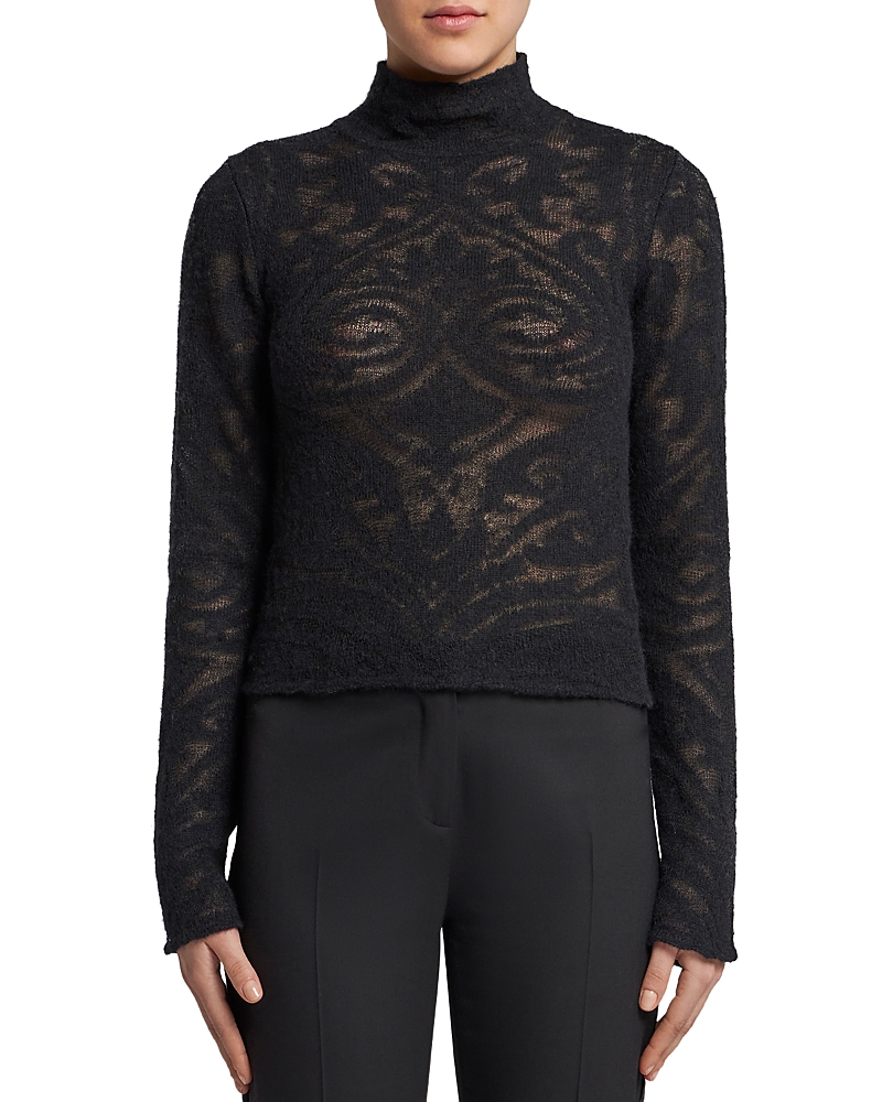 Etro Burnout Knit Turtleneck