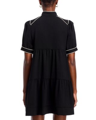 Diamante Band Collar Mini Dress