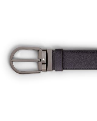 Montblanc - Men's Reversible Leather Horseshoe Buckle Belt