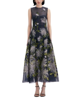 Oscar de la Renta - Silk Blend Maxi Dress