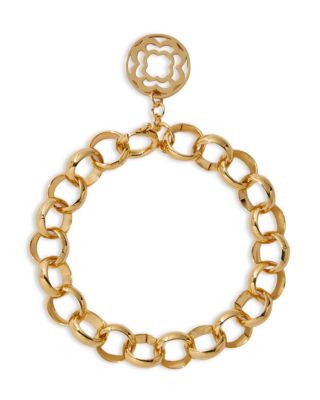 Maje Clover Medallion Chunky Link Bracelet
