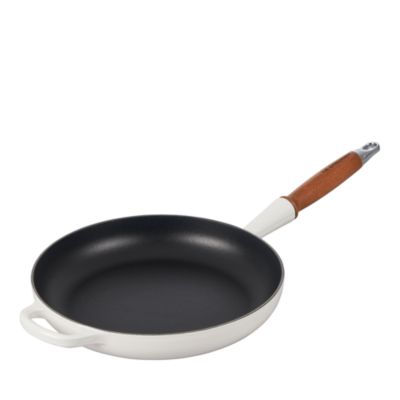 Enameled Cast Iron Alpine Wood Handle Fry Pan, 2.25 Qt