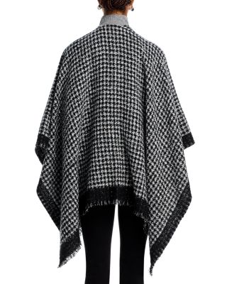 Houndstooth Ruana - Exclusive